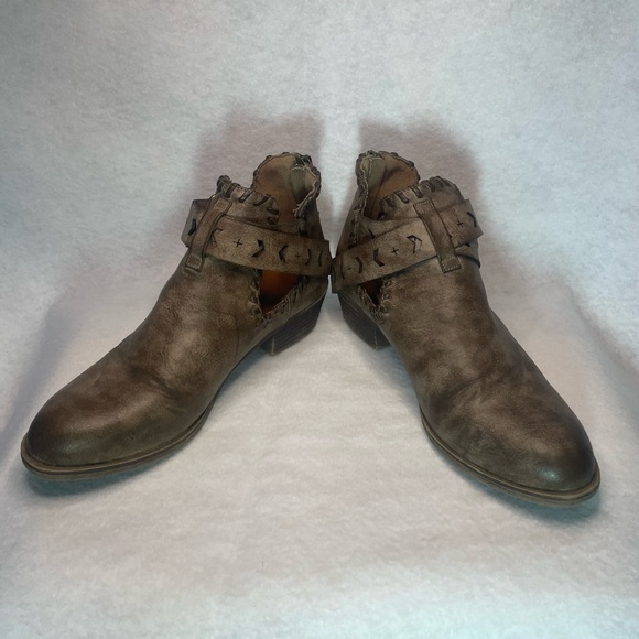 Rampage Leather Ankle Boots Brown Women’s 6 - Picture 10 of 12